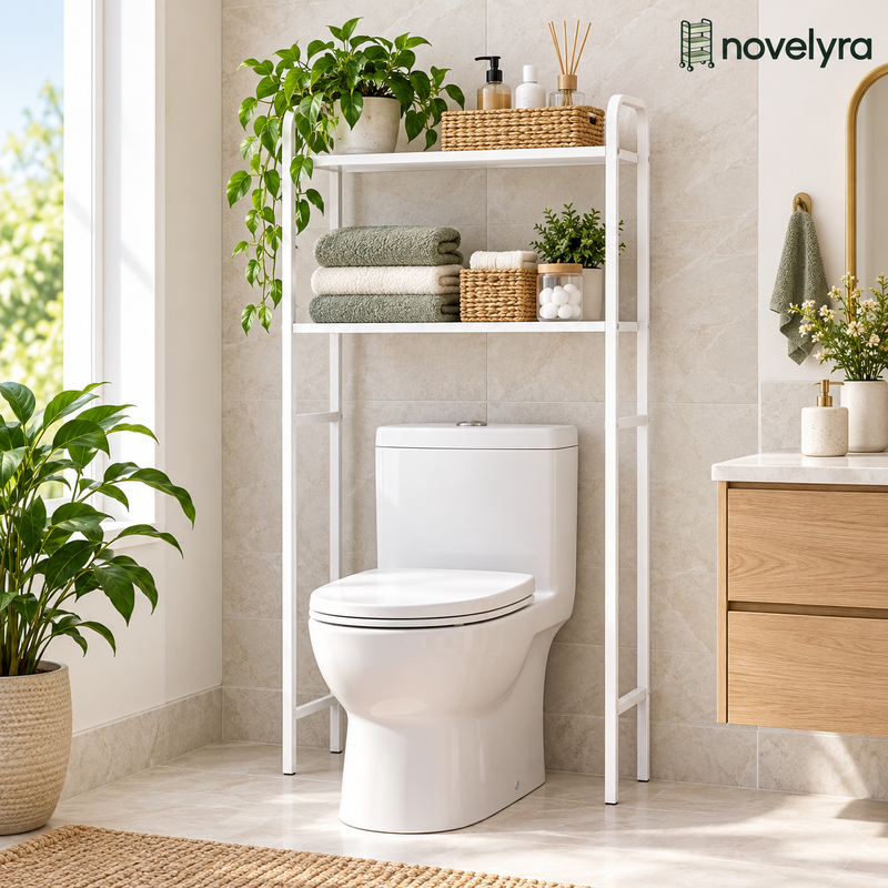 Novelvra 2-Tier Over-the-Toilet Bathroom Storage Shelf