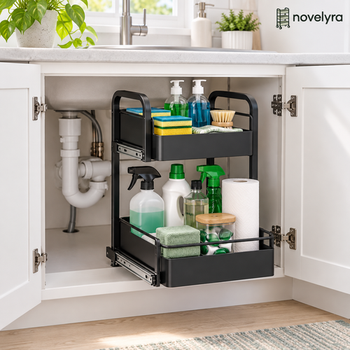 Novelvra under-sink kitchen organizer