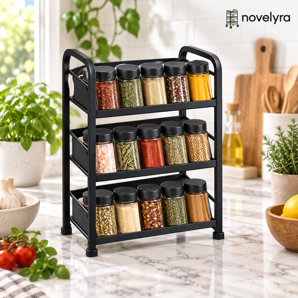 Novelvra 3-Tier Countertop Spice Rack
