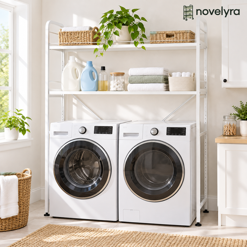 Novelvra Freestanding Over-the-Washer Storage Shelf