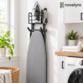 Novelvra wall-mounted iron and ironing board holder